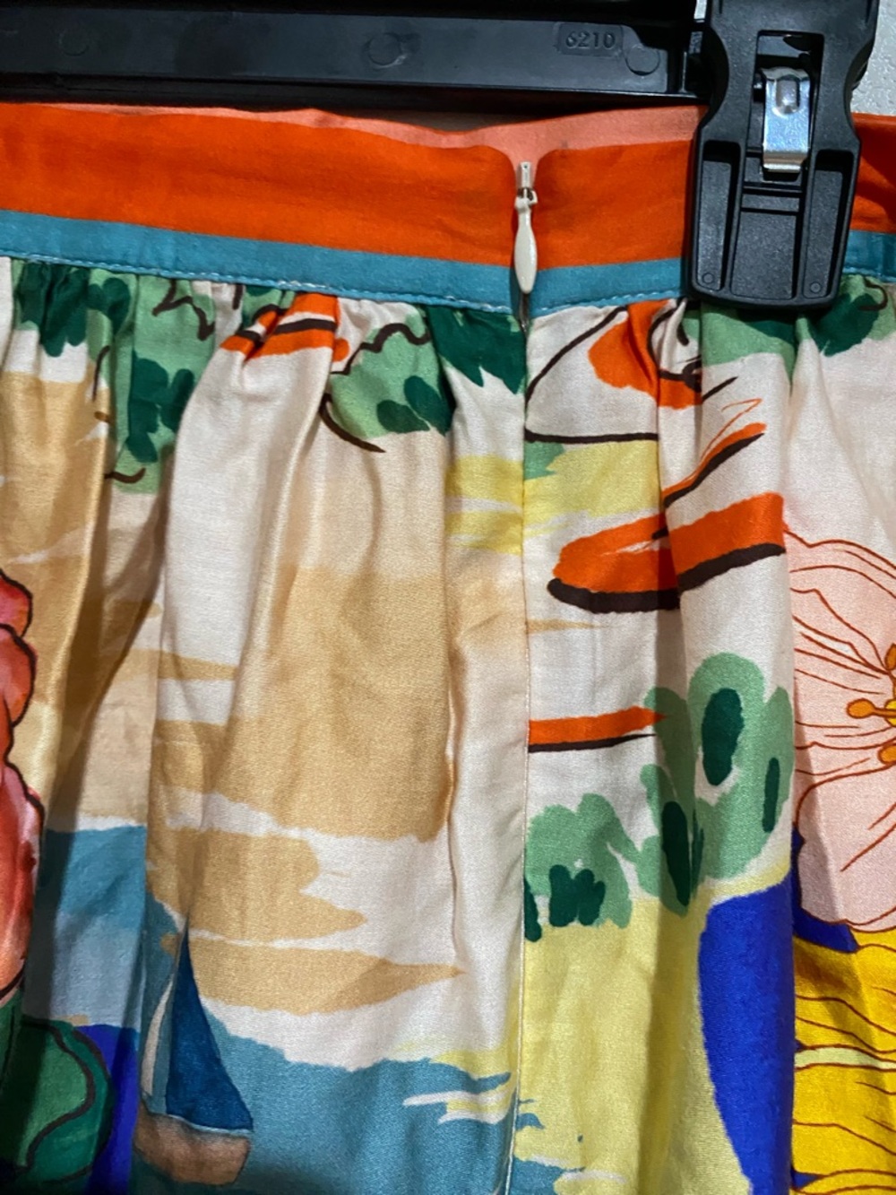 ANTONIO MELANI Tropical Print Midi Skirt A-29 - Picture 7 of 9